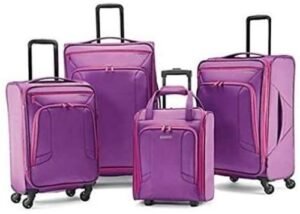 American Tourister 4 Kix Expandable Softside Luggage with Spinner Wheels